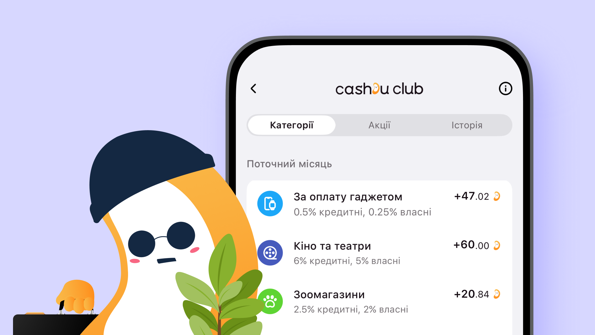 До 7 категорій із кешбеком до 6%